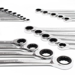 Avainsarja 22 kpl 6-32 mm, 72-hampaiset räikkäavaimet, musta, kuljetussalkku