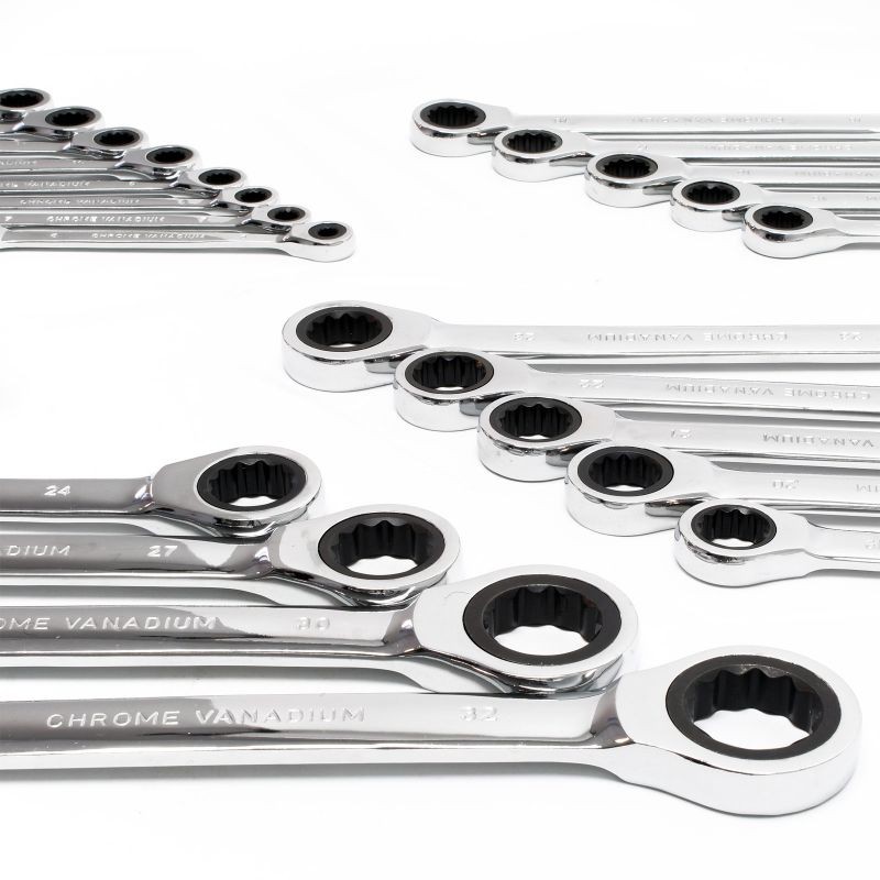 Avainsarja 22 kpl 6-32 mm, 72-hampaiset räikkäavaimet, musta, kuljetussalkku