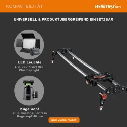 Walimex pro Carbon Video Slider Pro 120 cm videoslideri hiilikuitua