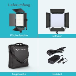 Instarter Spectar RGB LED-paneeli 5.0 60 W, videovalo RGB, 3200-7500 K, sovellusohjaus