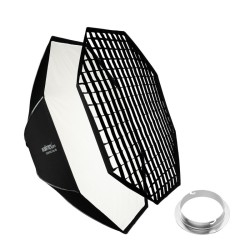 Walimex pro Softbox Octa 150 cm oktagon softbox kenno grid Bowens ja Elinchrom adapterit kuljetuslaukku
