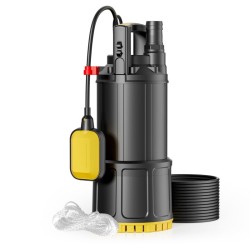 Uppopumppu puhtaalle vedelle 1200 W kellukskytkin 6000 l h 40 m nostokorkeus 7 m uppomisyys