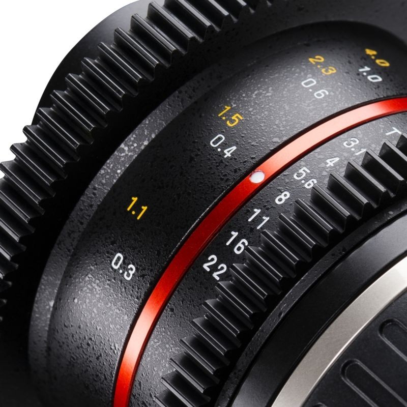 Walimex Pro 8mm f/3,1 VCSC kalansilmäobjektiivi valokuvaukseen ja videoon, Sony E-Mount, musta