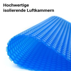 Pyöreä aurinkopeite uima-altaalle Ø 5 m, sininen, 120 µm PE