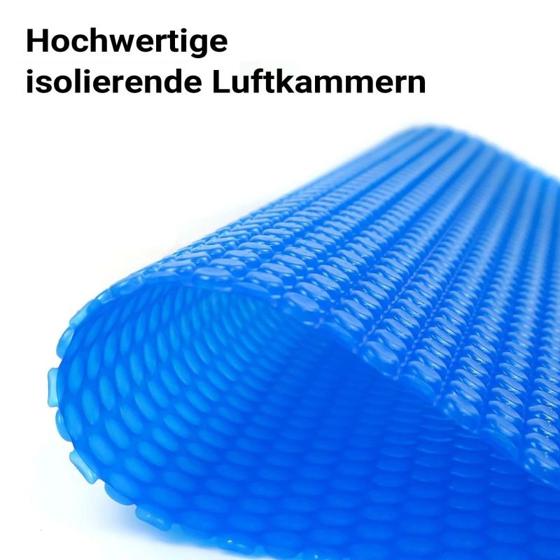 Pyöreä aurinkopeite uima-altaalle Ø 5 m, sininen, 120 µm PE