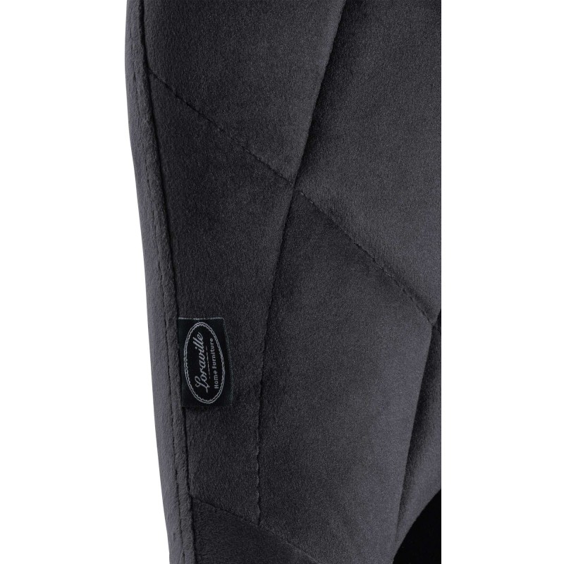 Samettipäällysteinen säädettävä baarijakkara selkänojalla