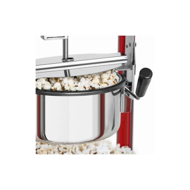 Royal Catering Popcorn-kone 1500 W, 5-6 kg/h, punainen