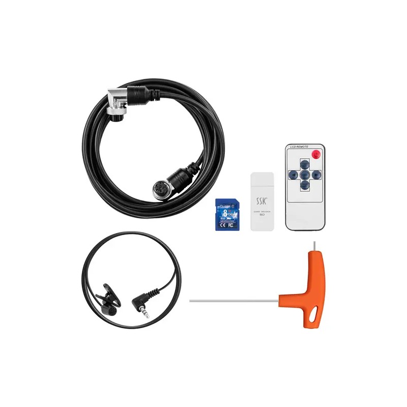 Putkikamera 60 m 12 LED 9" näyttö
