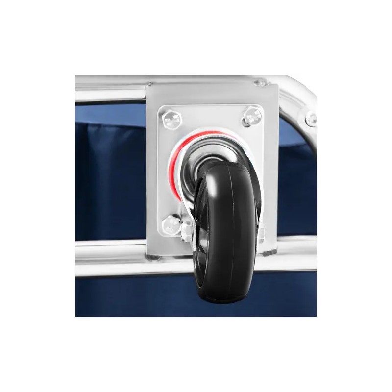 Royal Catering RCWW 4 pyykkivaunu 300 l, ruostumaton teräs ja PVC