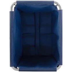 Royal Catering RCWW 4 pyykkivaunu 300 l, ruostumaton teräs ja PVC