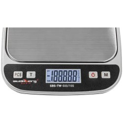 Digitaalinen pöytävaaka SBS-TW-500/10G 500 g / 0,01 g 13 x 9,8 cm
