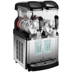 Royal Catering Slush-kone 2 x 8 l LED-näytöllä ja jäätelötoiminnolla