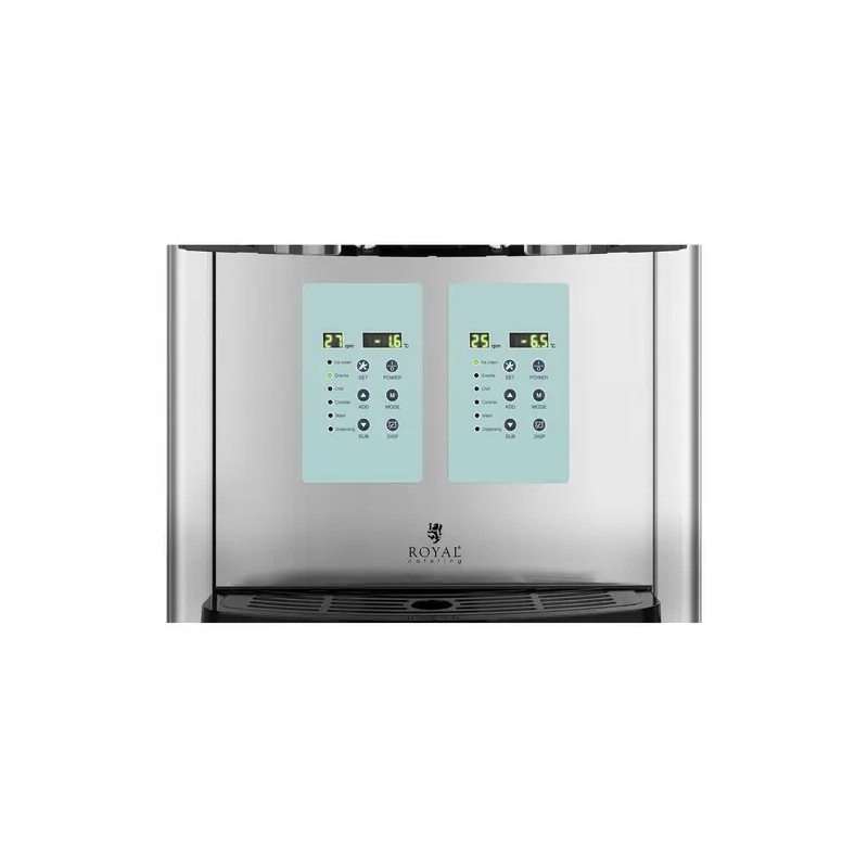 Royal Catering Slush-kone 2 x 8 l LED-näytöllä ja jäätelötoiminnolla