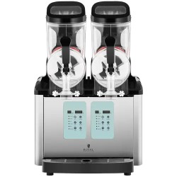Royal Catering Slush-kone 2 x 8 l LED-näytöllä ja jäätelötoiminnolla