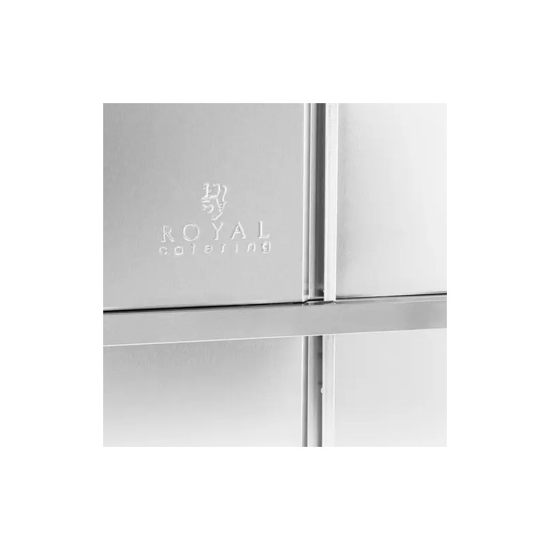 Royal Catering RCGE-120 astiakaappi ruostumaton teräs 50 x 118 x 180,5 cm