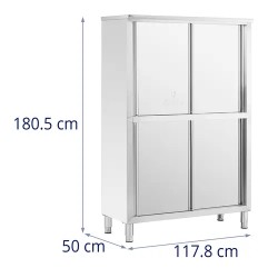 Royal Catering RCGE-120 astiakaappi ruostumaton teräs 50 x 118 x 180,5 cm