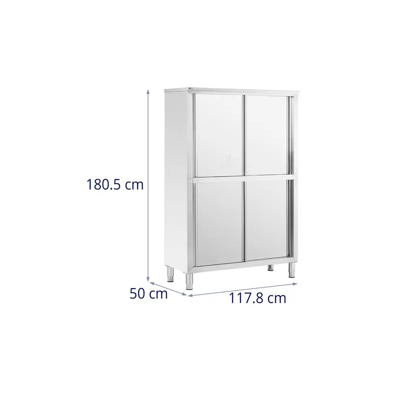 Royal Catering RCGE-120 astiakaappi ruostumaton teräs 50 x 118 x 180,5 cm