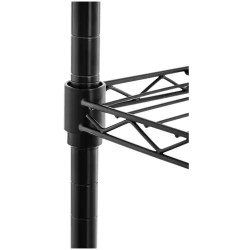 Metallihylly 55 x 45 x 150 cm, musta, 150 kg