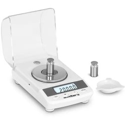 Digitallinen tarkkuusvaaka 50 g 0 005 g tuulisuojalla