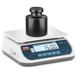 Pöytävaaka kalibroitu ja tarkastettu 15 kg 5 g 21 x 28 cm LCD