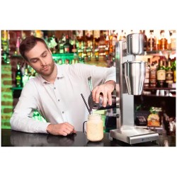 Royal Catering RCPMS-80S milkshake-mikseri 1 l, 15 000 rpm, ruostumaton teräs