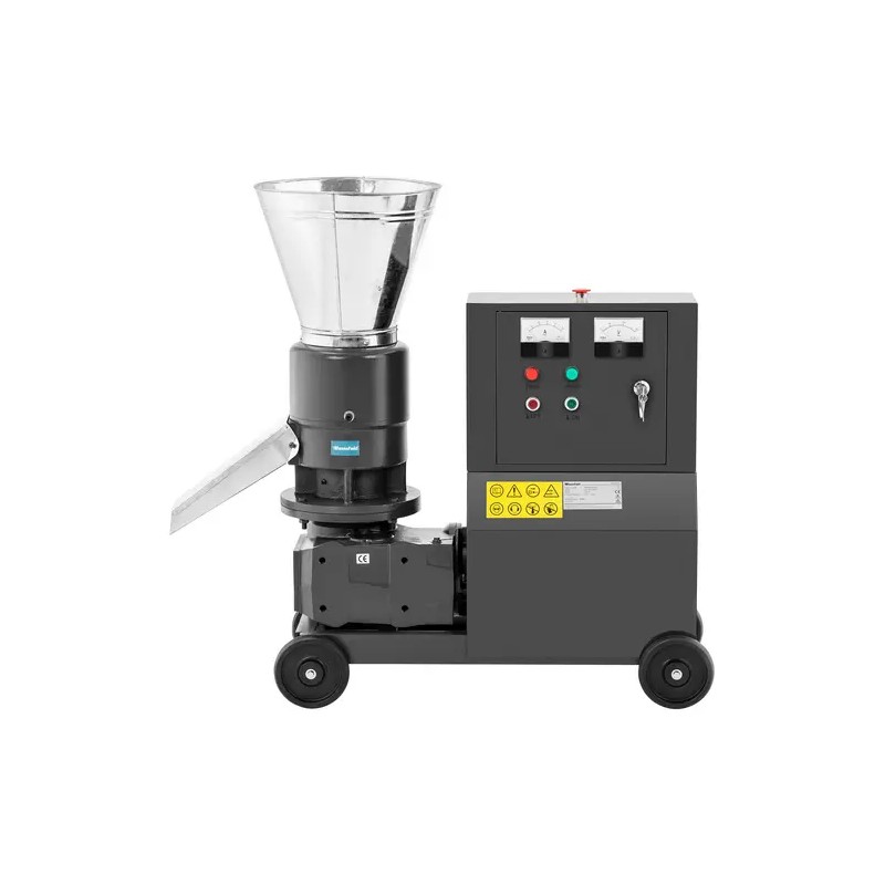 Pelletipressi 200 kg/h Ø 229 mm 2 rullaa 7500 W