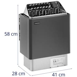 Uniprodo UNI_SAUNA_G9.0KW sähkösaunauuni 9 kW 30-110 °C