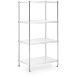 Royal Catering RCER 9060 metallihyllykkö 90 x 60 x 180 cm ruostumaton teräs 200 kg