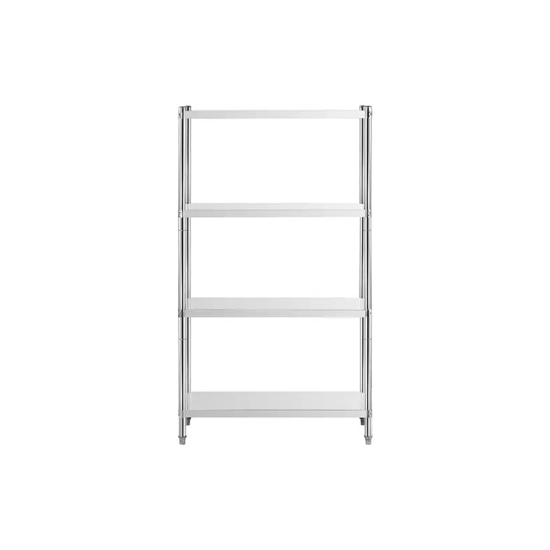 Royal Catering RCER-9060 metallihyllykkö, 90 x 60 x 180 cm, ruostumaton teräs, 200 kg