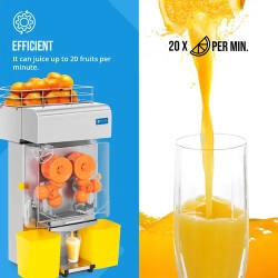 Automaattinen appelsiinipuristin 200 W, jopa 20 appelsiinia/min, Royal Catering
