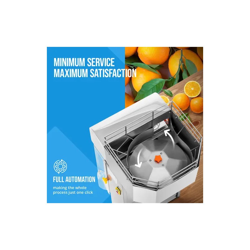 Automaattinen appelsiinipuristin 200 W, jopa 20 appelsiinia/min, Royal Catering