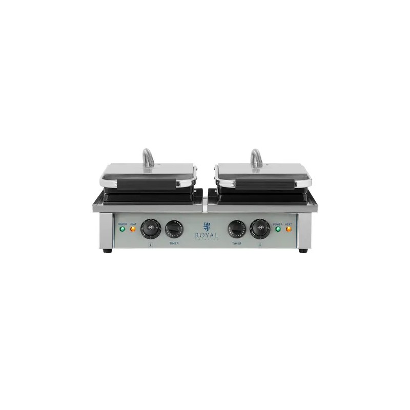 Royal Catering RCWM-4000-E vohvelirauta 2 x 2000 W belgialaisille vohveleille