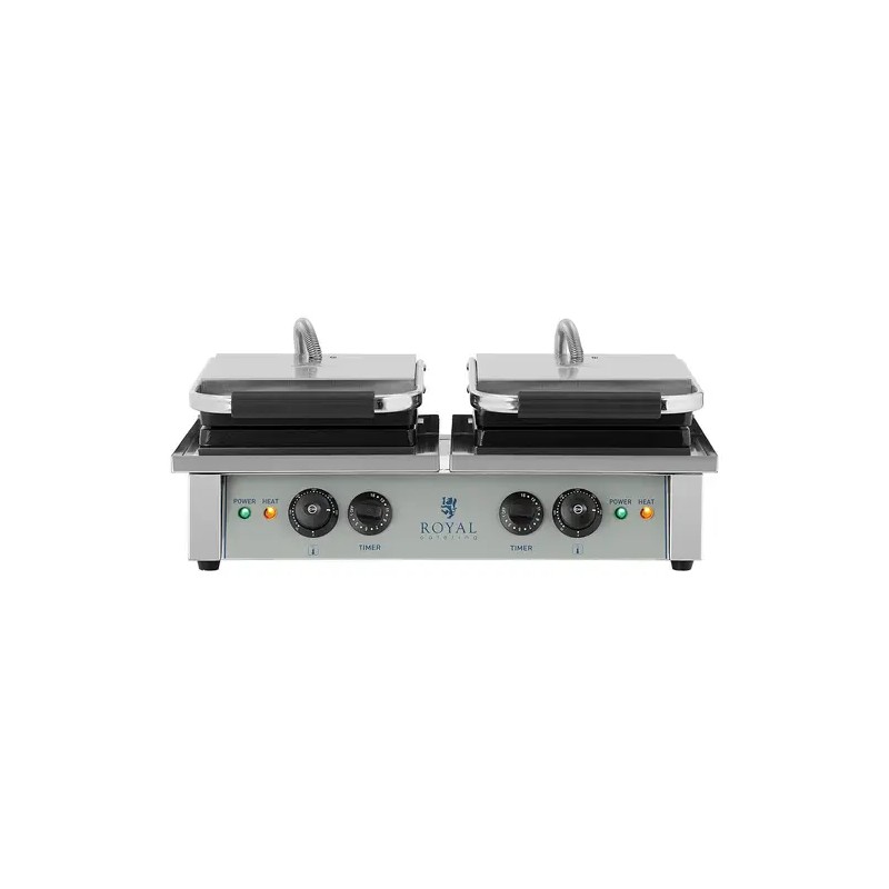 Royal Catering RCWM-4000-E vohvelirauta 2 x 2000 W belgialaisille vohveleille