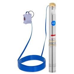 Syväkaivopumppu 95 mm 4800 l h 750 W 50 m kaapeli 91 m nostokorkeus ruostumaton teräs
