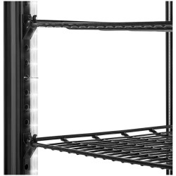 Royal Catering RCCC-58-BT kylmävitriini, 58 l, 3 tasoa, musta, lukittava