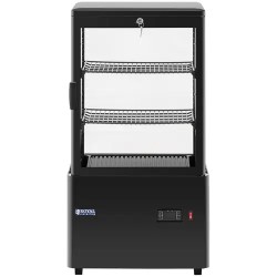 Royal Catering RCCC-58-BT kylmävitriini, 58 l, 3 tasoa, musta, lukittava
