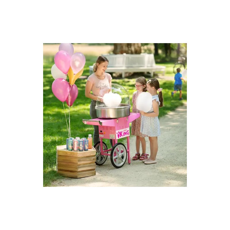 Royal Catering hattaramakone vaunulla 52 cm 1200 W pinkki
