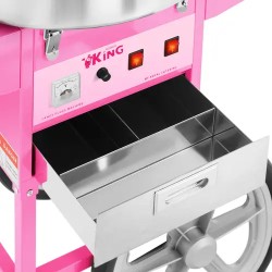 Royal Catering hattaramakone vaunulla 52 cm 1200 W pinkki