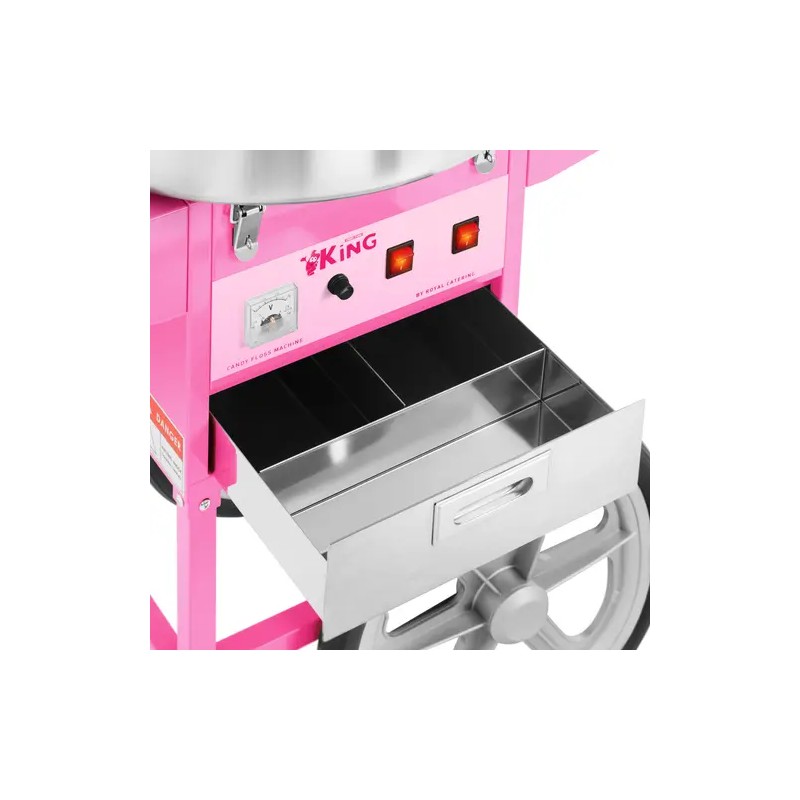 Royal Catering hattaramakone vaunulla 52 cm 1200 W pinkki