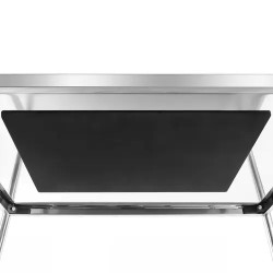 Royal Catering tarjoiluvaunu ruostumaton teräs 3 hyllyä 90 x 50 cm