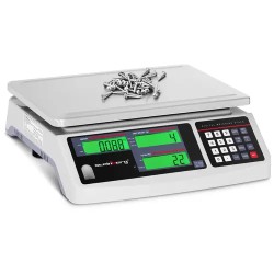 Kappalemäärävaaka 30 kg 1 g 30 5 x 20 cm akku 72 h 3 LCD näyttöä