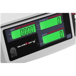 Kappalemäärävaaka 30 kg / 1 g, 30,5 x 20 cm, akku 72 h, 3 LCD-näyttöä