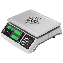 Kappalemäärävaaka 30 kg / 1 g, 30,5 x 20 cm, akku 72 h, 3 LCD-näyttöä