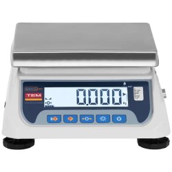 Pöytävaaka TEKO+LCD03T-P1-B1, 3 kg / 1 g, LCD-näyttö, teräskansi