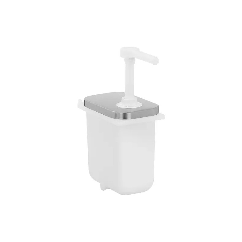 Kastikepumppu 2 x 2 l ruostumaton teräs