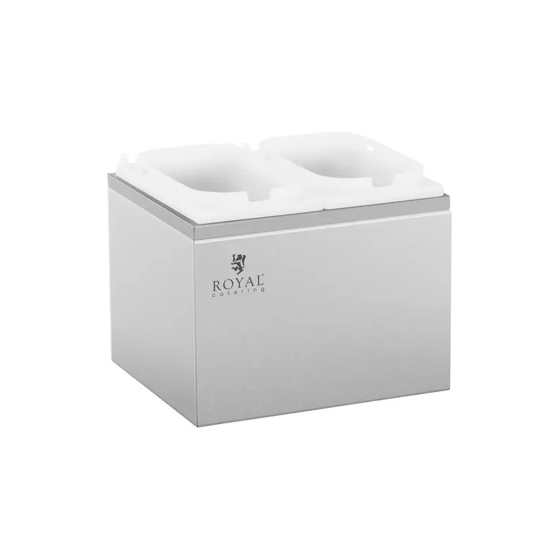 Kastikepumppu 2 x 2 l ruostumaton teräs