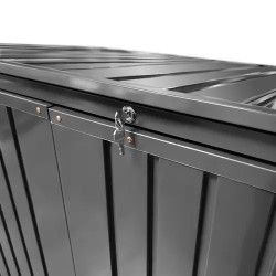 Uniprodo metallinen jäteastiakotelo 2 x 240 l lukittava