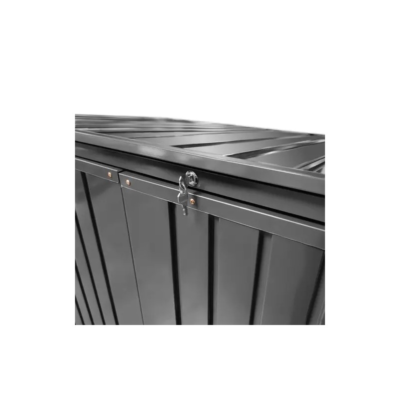 Uniprodo metallinen jäteastiakotelo 2 x 240 l lukittava