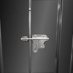 Uniprodo metallinen jäteastiakotelo 2 x 240 l lukittava