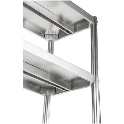 Royal Catering RCER-120 teräshylly 120 cm, 4 tasoa, ruostumaton teräs